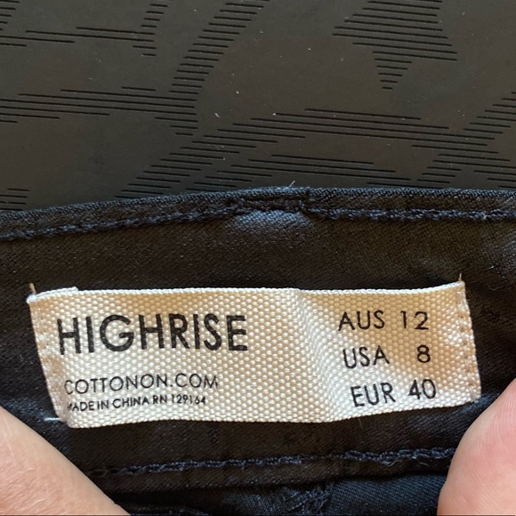 Faux Leather High Waisted Jeans - Picture 2 of 4